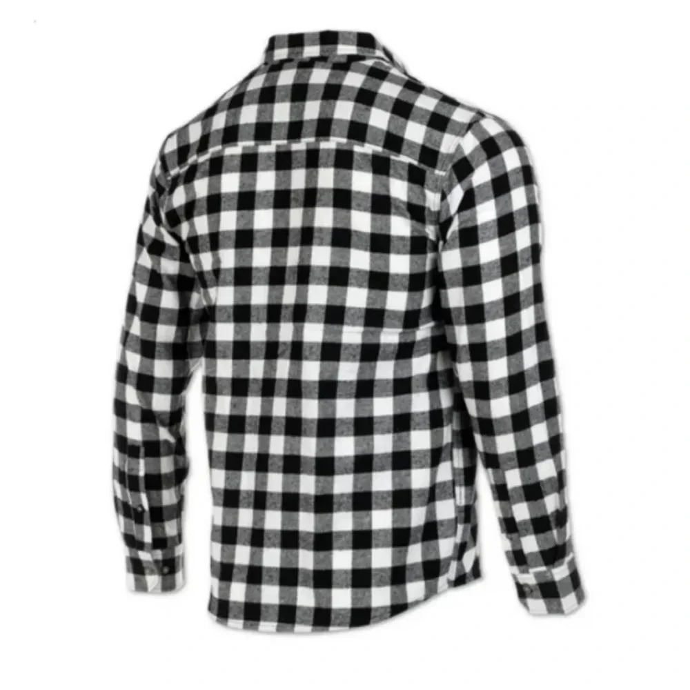 TALLWOODS | NWT Vintage-Style Button Up Flannel in Black & White sz S - Picture 8 of 8